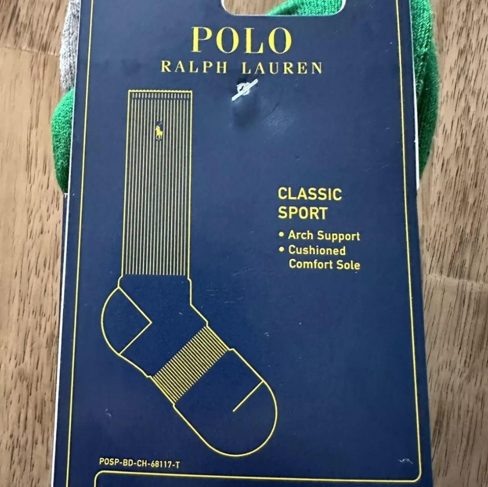 NWT Men's Ralph Lauren Polo 4 Pairs Classic Sport Crew Socks - Picture 3 of 8